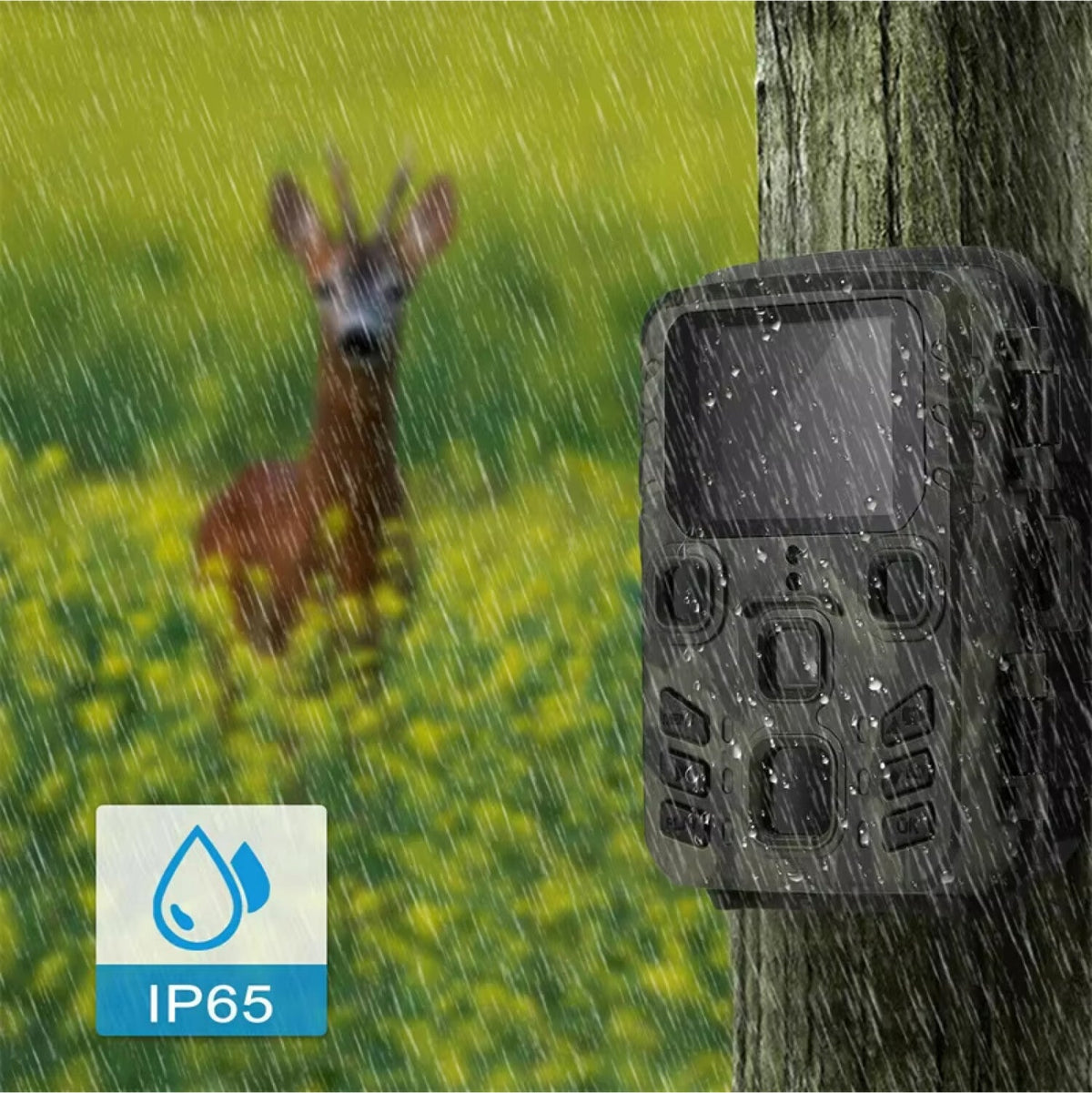 Caméra de chasse avec diffusion en direct par Wi-Fi, étanche IP65, détection de mouvement et vision nocturne, pour l'observation de la nature en extérieur | Sulvida