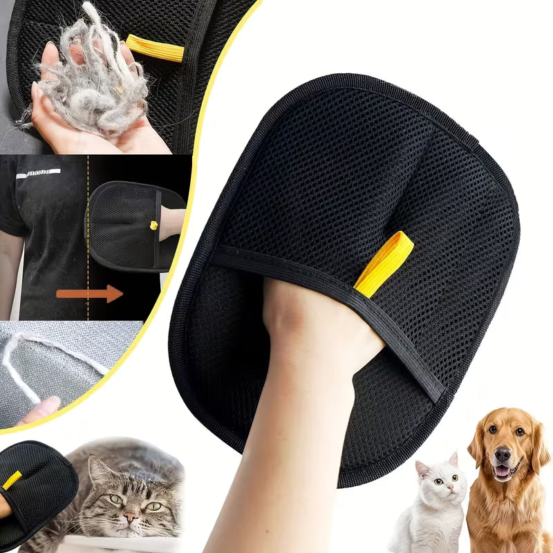 Huisdier Borstelhandschoen Verzorgingshandschoen Honden Katten Verwijdert Loszittende Vacht Massage Siliconen | Sulvida