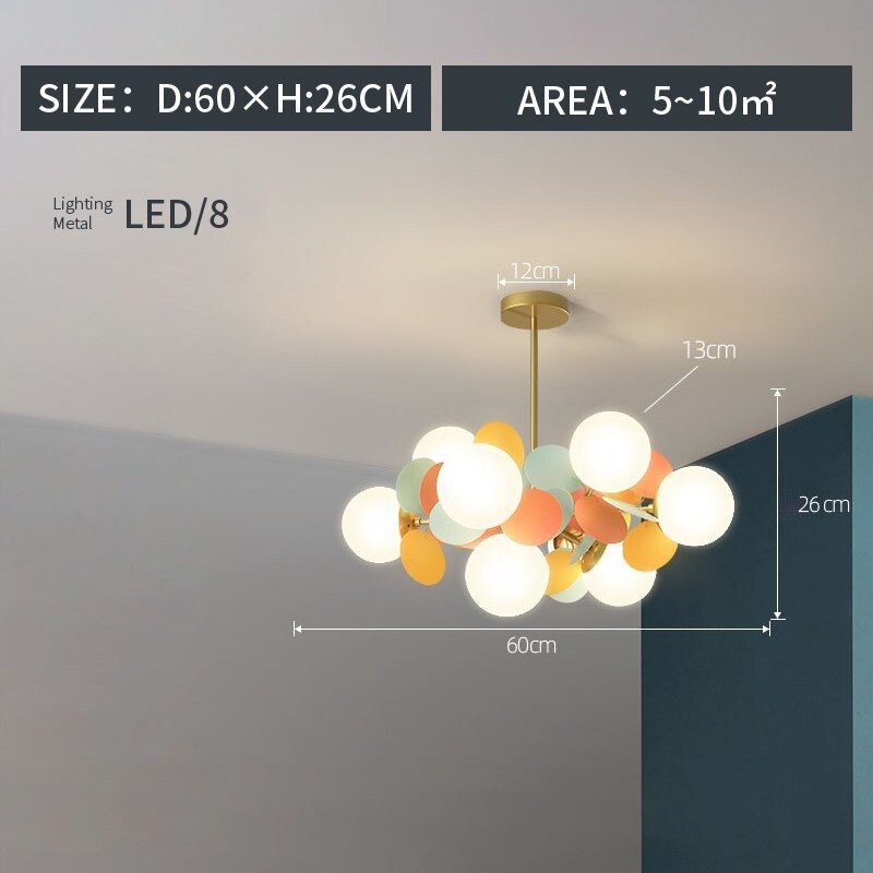 Glazen Bloementak Kroonluchter met G9 LED en Dimfuncties Acryl en Glas Plafondlamp Woonkamer Eetkamer | Sulvida