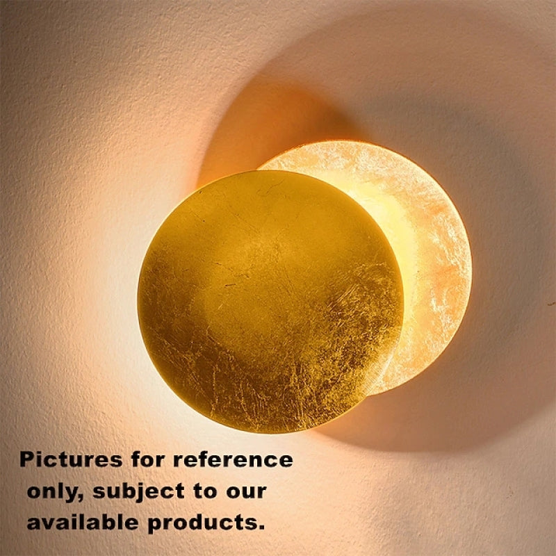 LED Wandlamp Metaal Rond Maandesign Warm Wit Licht Woonkamer Slaapkamer Modern Interieur Verlichting | Sulvida