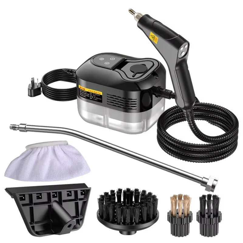 Nettoyeur vapeur portable 2500W, nettoyeur vapeur à main pour sols, vitres et désinfection, cuisine et salle de bains, multifonction - Sulvida