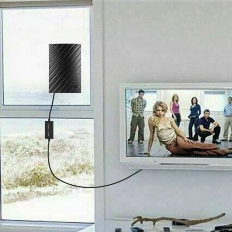 Binnenantenne DVB-T2 4K TV digitale ontvangerantenne tot 960 km bereik plug & play wandmontage HDTV signaalversterker | Sulvida