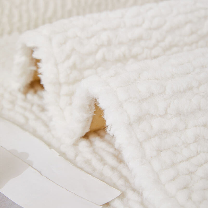 Teddy Fleece Bankhoes Crème Anti-Krab Meubelbeschermer Sofa Hoes voor Zitmeubels Banken en Fauteuils | Sulvida
