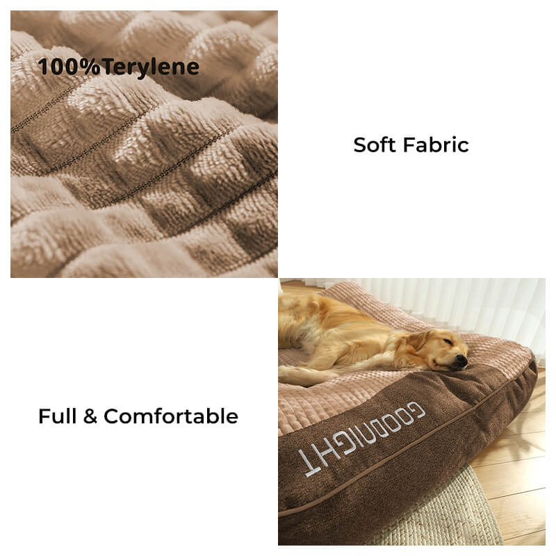 Orthopedisch hondenkussen met wervelkolomsteun extra dik voor grote honden antislip comfortabel rust ligbed | Sulvida