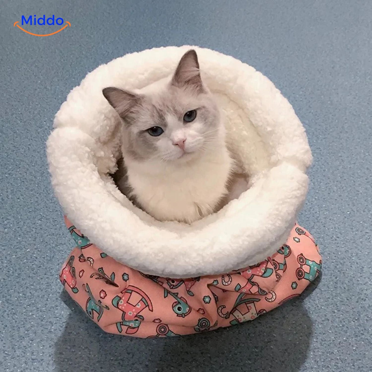 Warm Kattenbed Geel Roze Blauw Groen Knusse Slaapzak Huisdier Hond Kat Beschutting Comfortabel Zacht | Sulvida