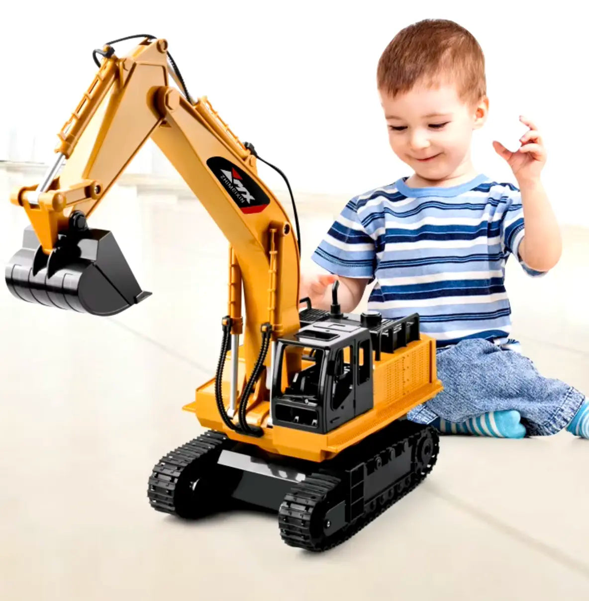 RC Constructievoertuig voor Kinderen met Afstandsbediening – Interactief Graafmachine Speelgoed Bouwvoertuig | Sulvida