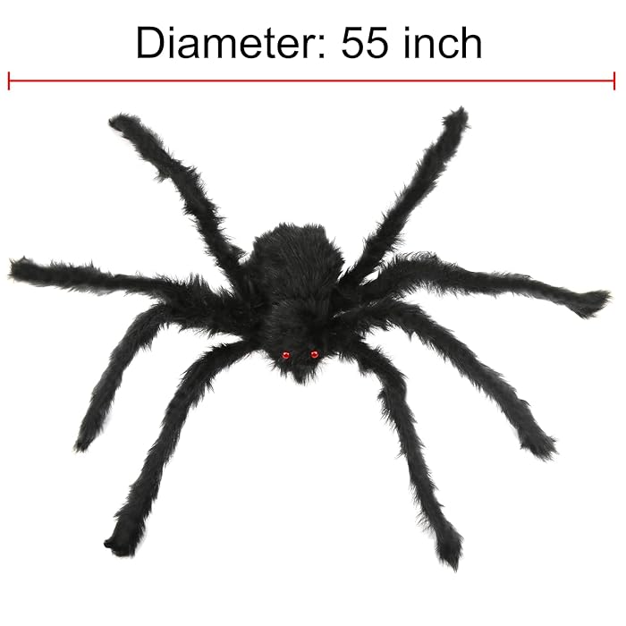 Reusachtige Decoratieve Spin – Levensechte Griezelattractie voor Binnen en Buiten met Buigbare Poten | Sulvida