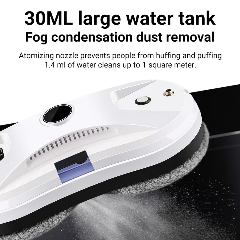 Robot lave-vitres intelligent avec planification d’itinéraire par IA, système d’alimentation en eau automatique, puissance d’aspiration de 2800pa, laveur de vitres | Sulvida