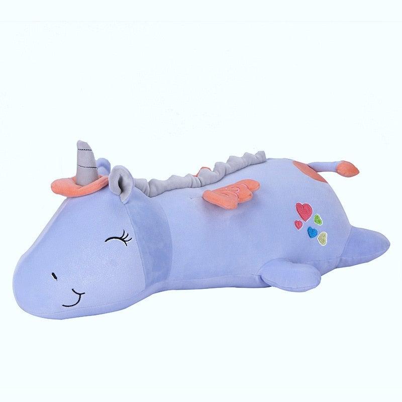 Lichtgevend Pluche Eenhoorn Knuffel met Regenboog LED Verlichting 60 cm Zacht Nachtlampje voor Kinderkamer | Sulvida