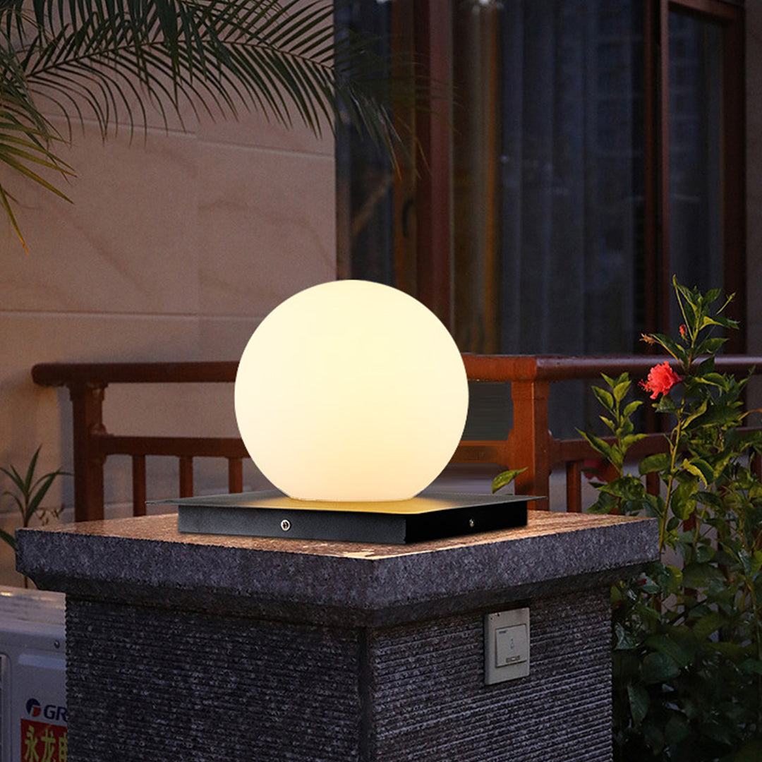 Sokkellamp Tuin LED Roestvrij Staal Waterdicht IP65 Moderne Buitenverlichting Bol Kubus Cilinder Terras | Sulvida