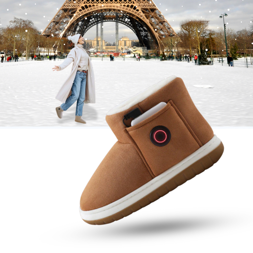 Verwarmde Winterschoenen met Oplaadbare Accu Verstelbare Temperatuur en Zachte Voering voor Extra Warme Voeten | Sulvida