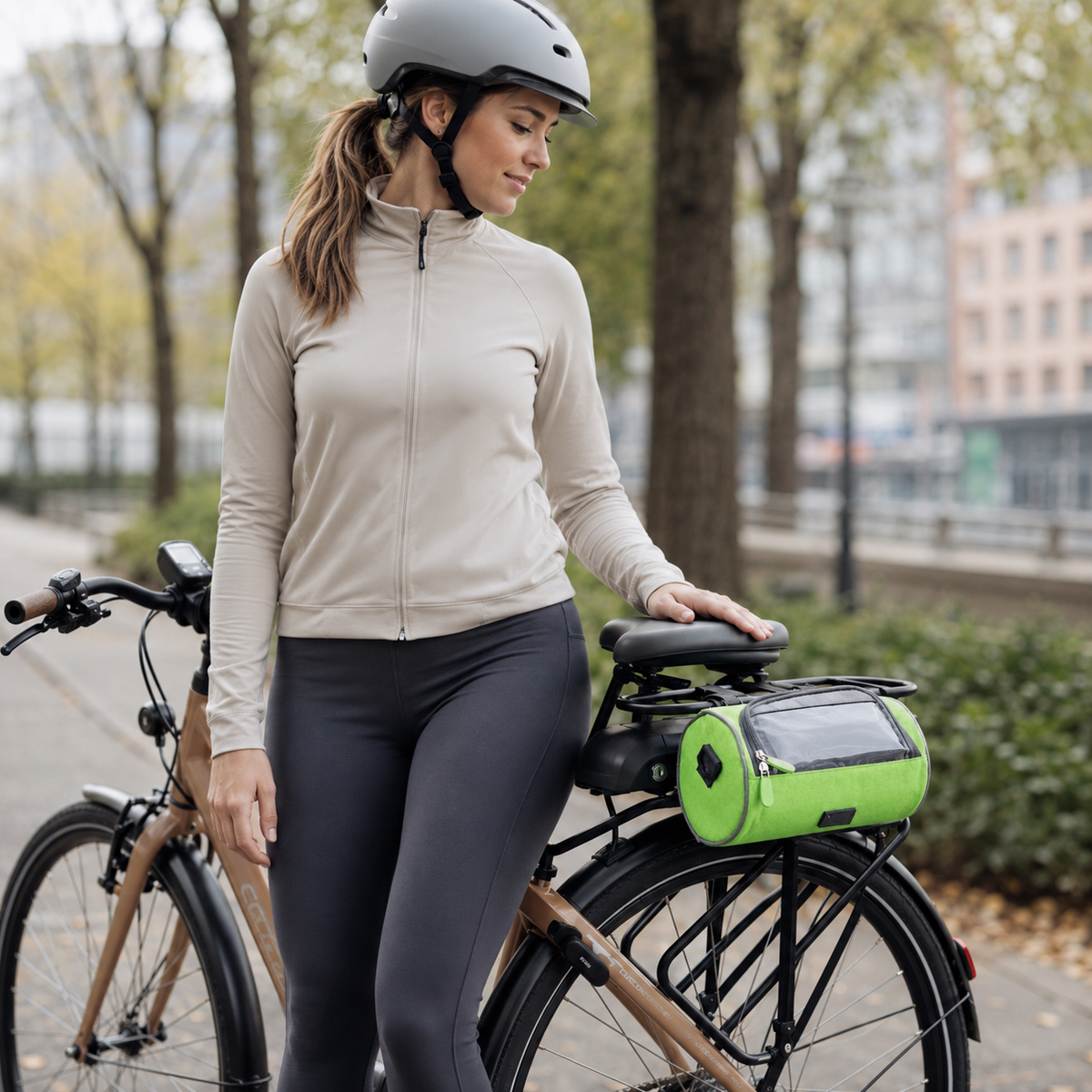 Stuurtas Fiets Waterdicht met Telefoonvenster Touchscreen Zwart Blauw – Fietstocht Regen Citytrip 25cm | Sulvida