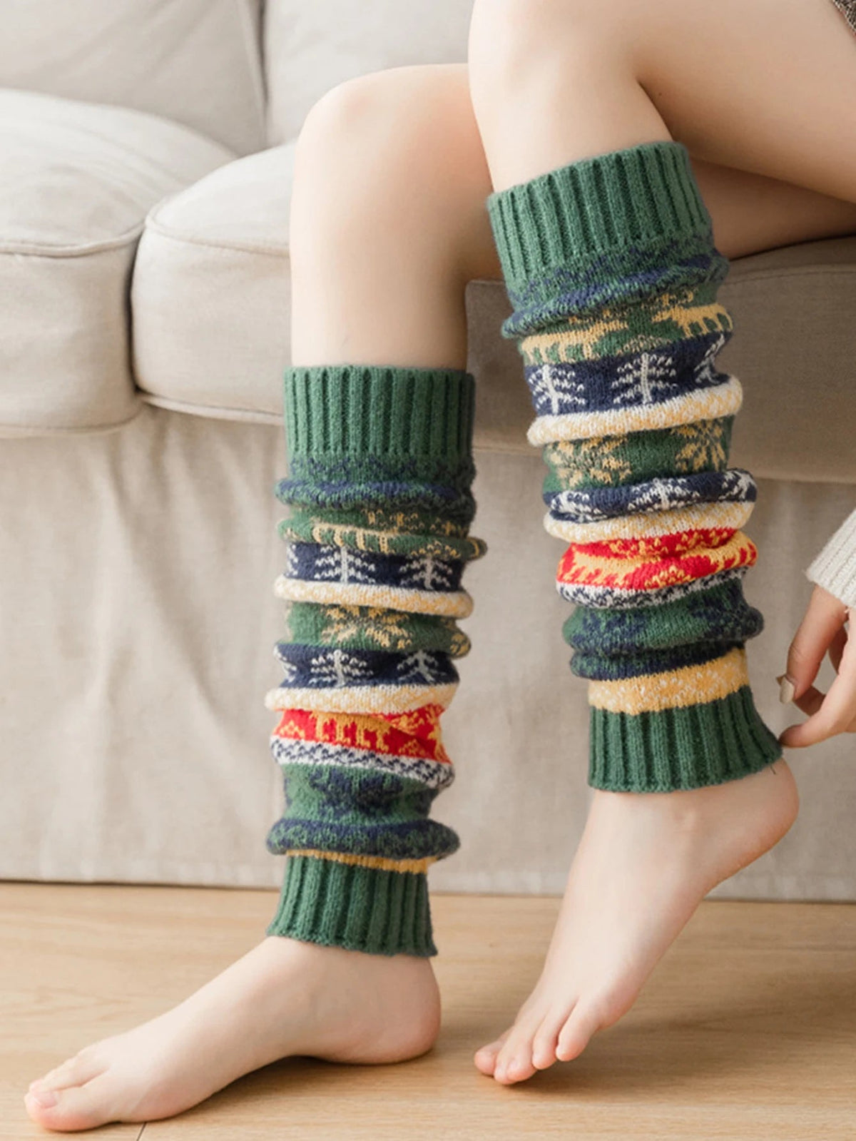 Gebreide Beenwarmers Herfst Winter – Zachte Acryl Legwarmers voor Dames en Meisjes – Warme Sokken Mode | Sulvida