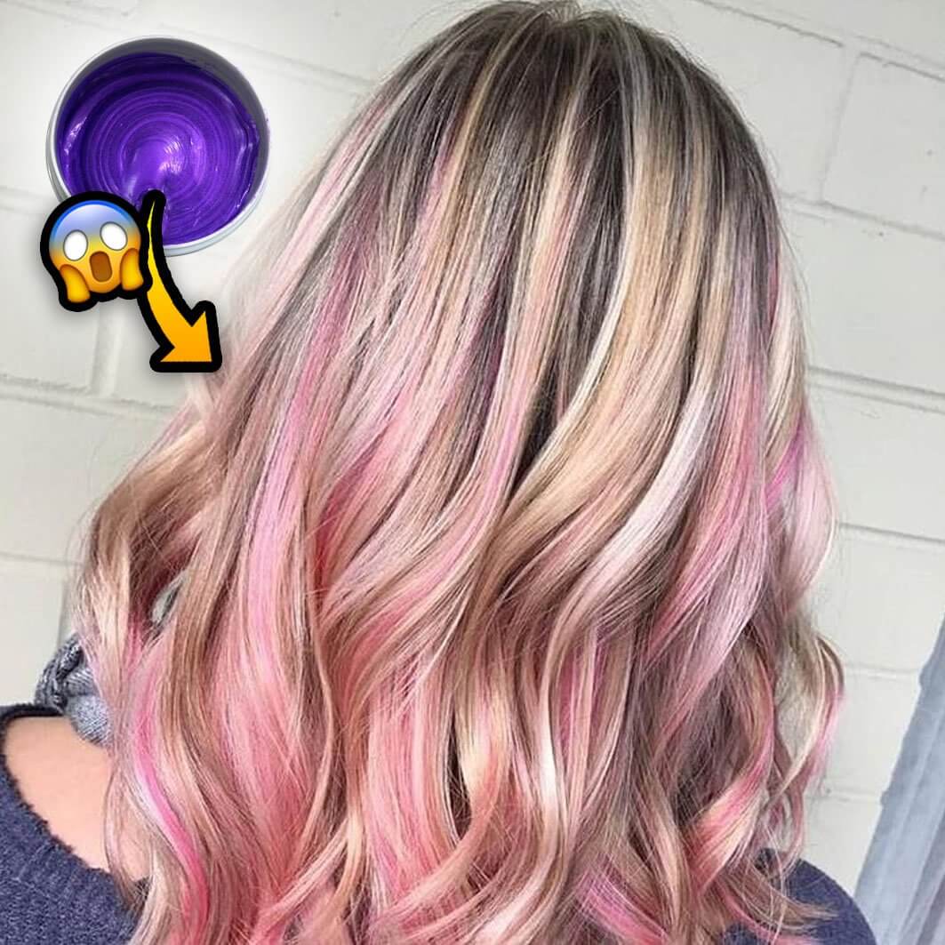 Uitwasbare Haarkleurwax 120g Tijdelijke Haarverf Styling Gel Waterbasis Plantextracten Meerdere Kleuren | Sulvida