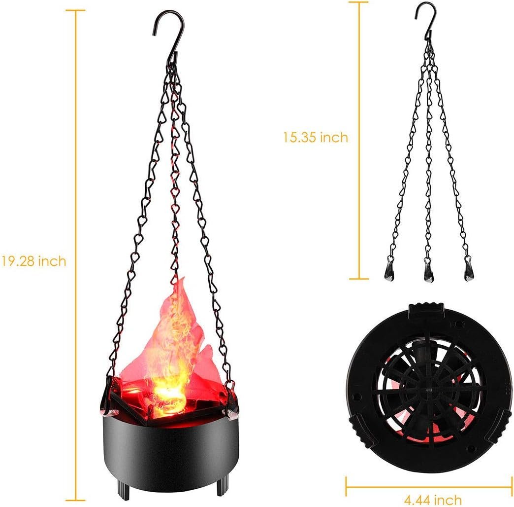 Hangende Vlamverlichting LED met Ventilator - Decoratieve Sfeerverlichting Halloween Events Feesten Horeca | Sulvida