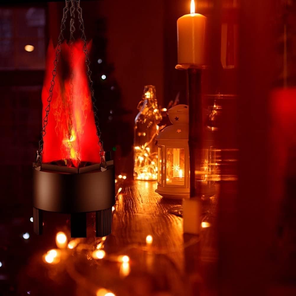 Hangende Vlamverlichting LED met Ventilator - Decoratieve Sfeerverlichting Halloween Events Feesten Horeca | Sulvida