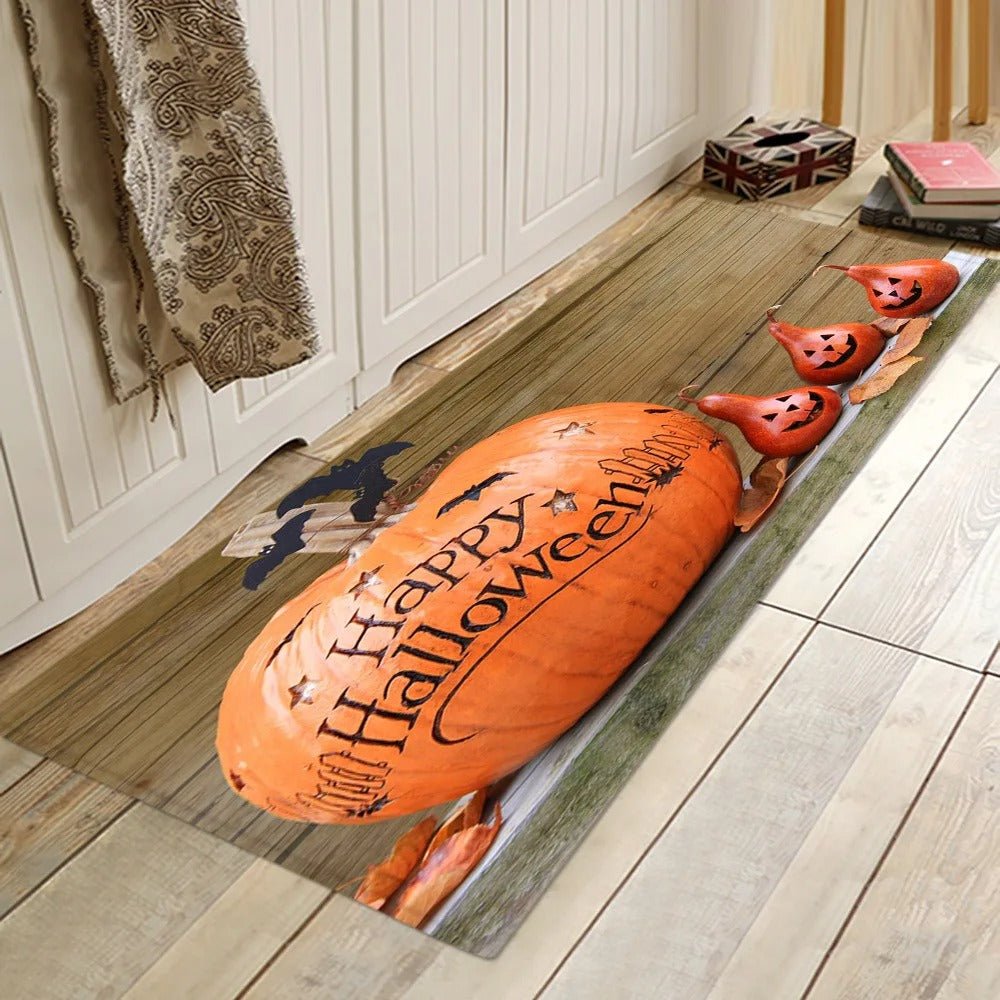 Antislip Badkamermat Set Halloween Thema Waterabsorberend Zacht Polyester 40x60cm Douchemat Badmat Lang | Sulvida