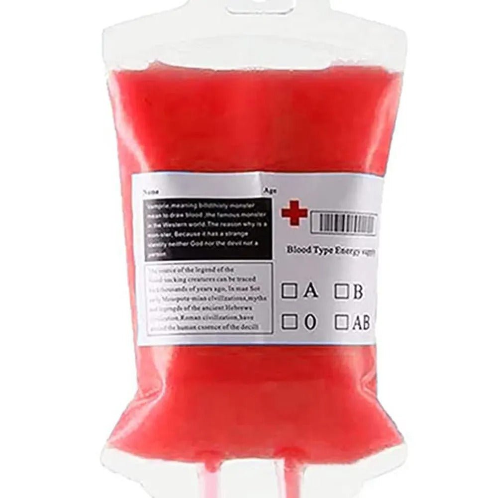 Herbruikbare drinkzakjes in bloedzakdesign voor themafeesten 350ml Halloween griezelparty decoratie accessoire | Sulvida