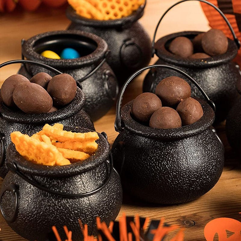 Heksenketel Snoeppotjes Set 6 Stuks – Halloween Party Decoratie Emmertjes voor Snoep Traktaties en Kinderfeestjes | Sulvida