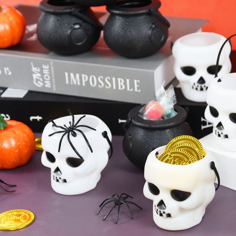 Heksenketel Snoeppotjes Set 6 Stuks – Halloween Party Decoratie Emmertjes voor Snoep Traktaties en Kinderfeestjes | Sulvida