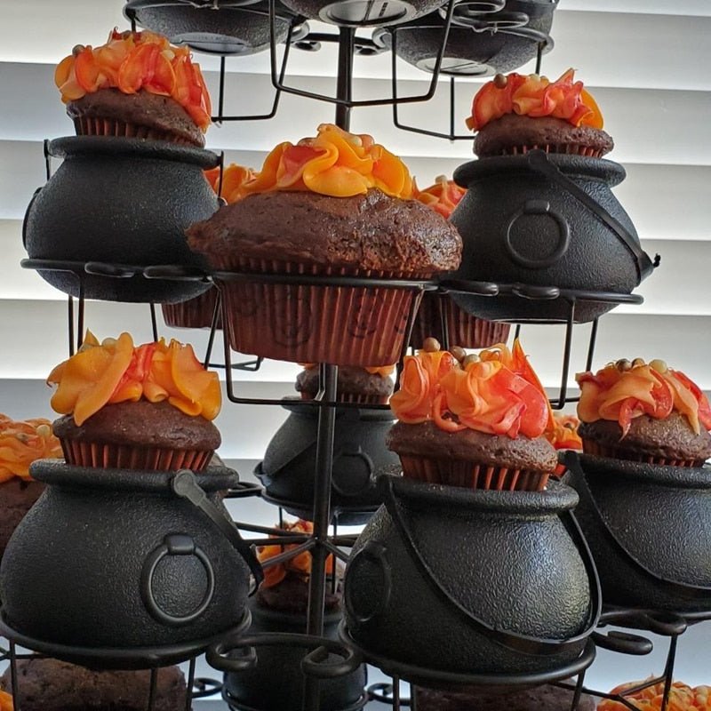 Heksenketel Snoeppotjes Set 6 Stuks – Halloween Party Decoratie Emmertjes voor Snoep Traktaties en Kinderfeestjes | Sulvida