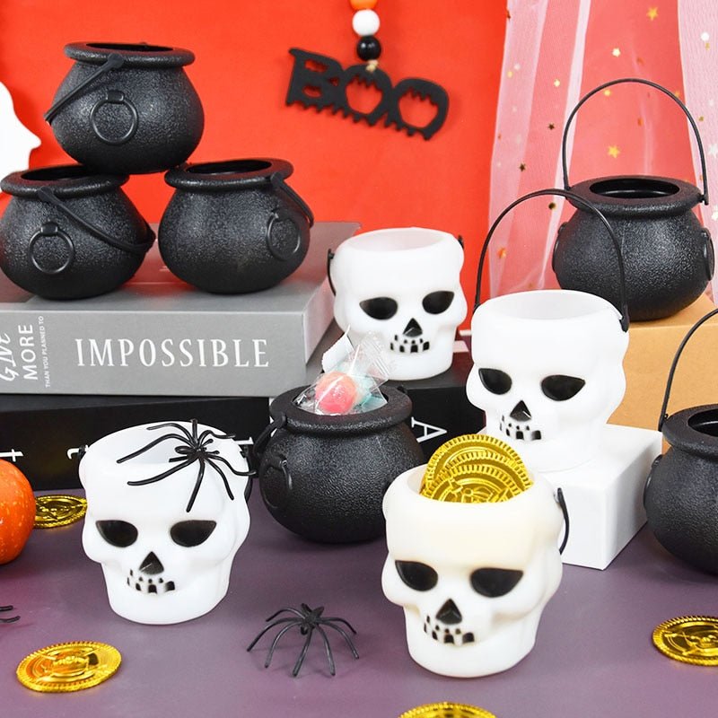 Heksenketel Snoeppotjes Set 6 Stuks – Halloween Party Decoratie Emmertjes voor Snoep Traktaties en Kinderfeestjes | Sulvida