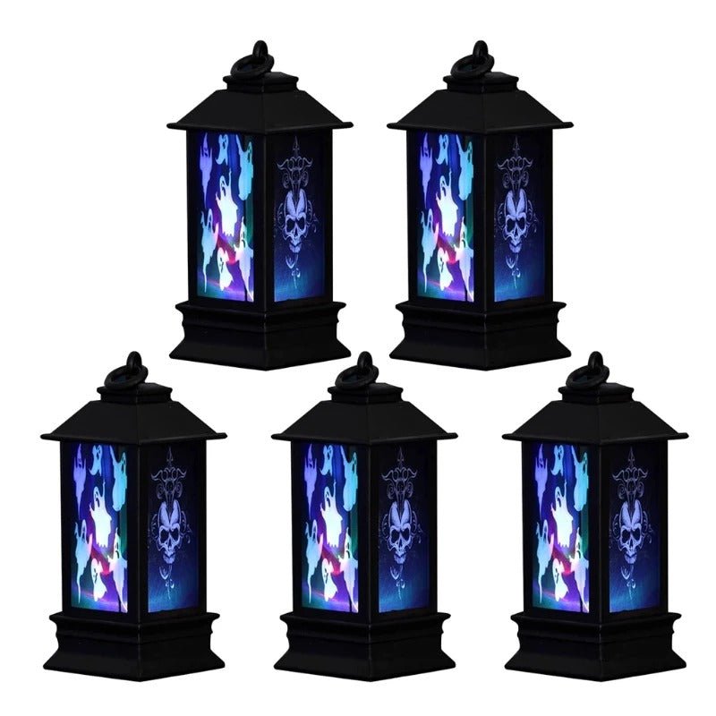 Decoratieve LED-lantaarn met Flikkereffect voor Halloween – Sfeerverlichting Binnen Buiten Tuin Decoratie | Sulvida