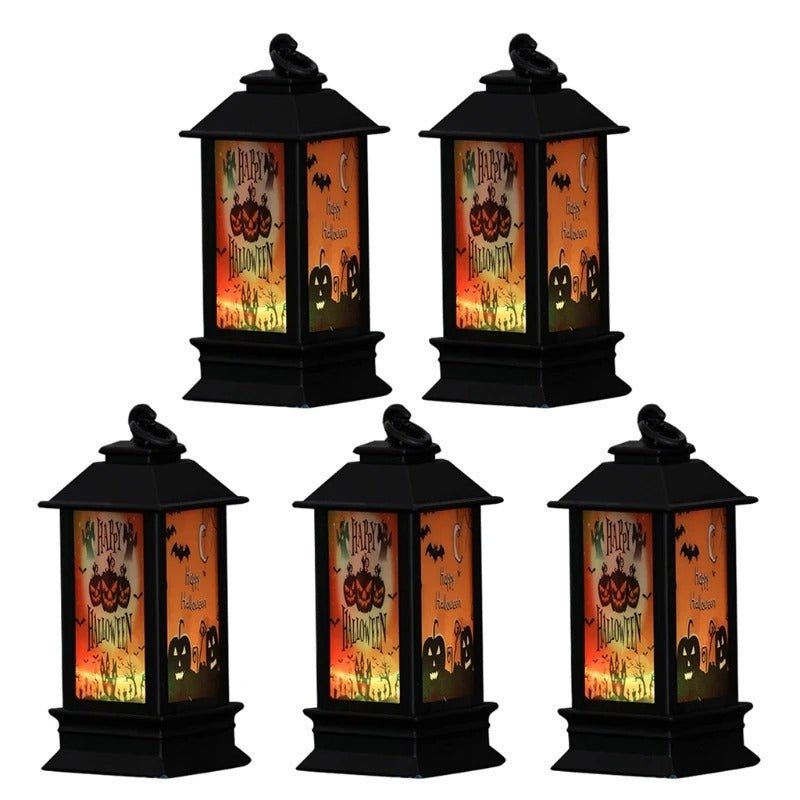 Decoratieve LED-lantaarn met Flikkereffect voor Halloween – Sfeerverlichting Binnen Buiten Tuin Decoratie | Sulvida