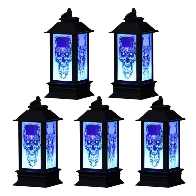 Decoratieve LED-lantaarn met Flikkereffect voor Halloween – Sfeerverlichting Binnen Buiten Tuin Decoratie | Sulvida