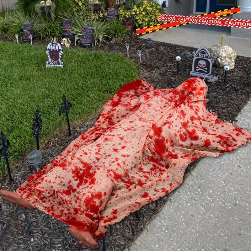 Geluidgeactiveerde Halloween Spookfiguur met LED-ogen en Griezelige Geluidseffecten voor Feestdecoratie | Sulvida