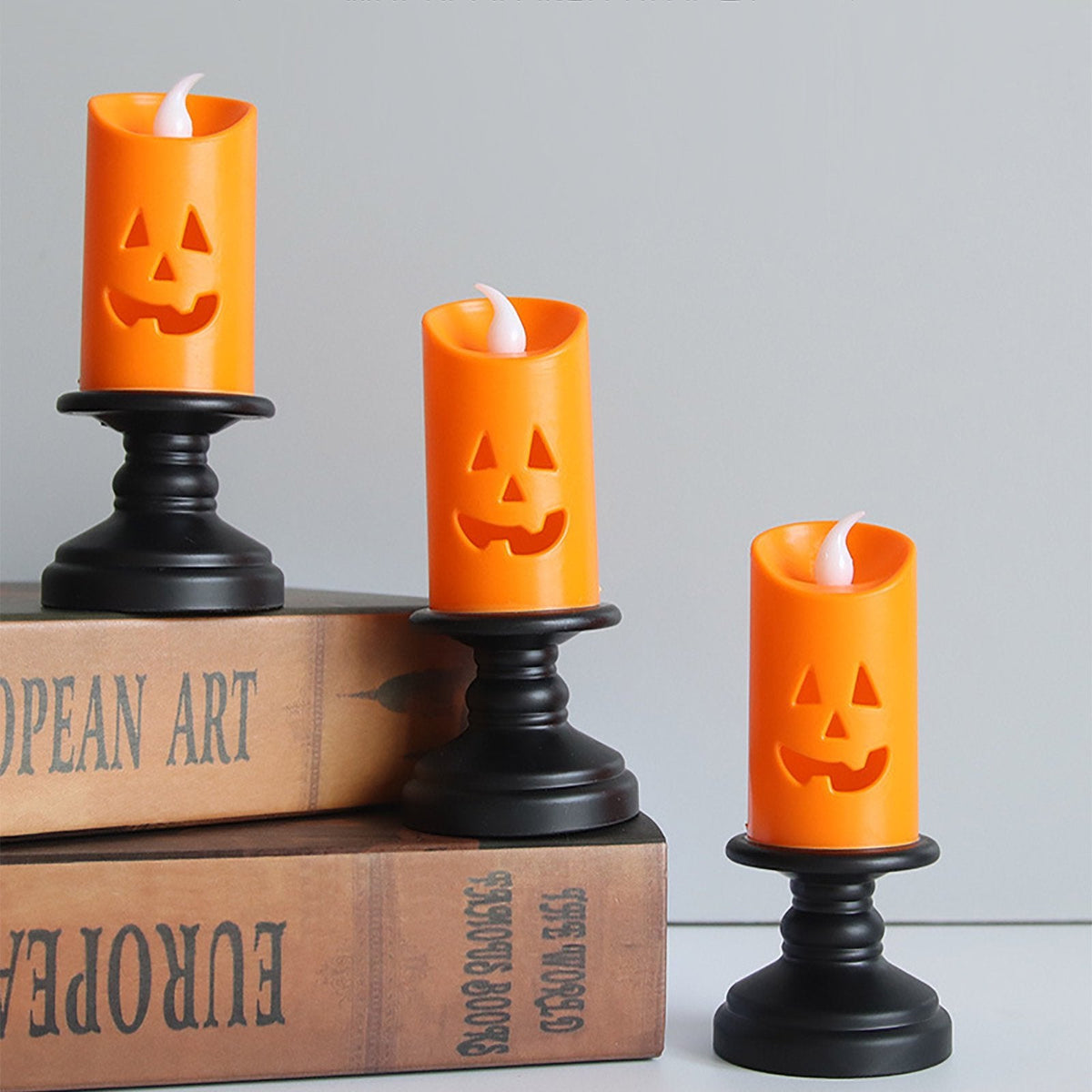 LED Pompoen Licht Elektrisch op Batterij Halloween Sfeerlicht Veilig Zonder Vlam voor Kinderen Herfst Decoratie | Sulvida