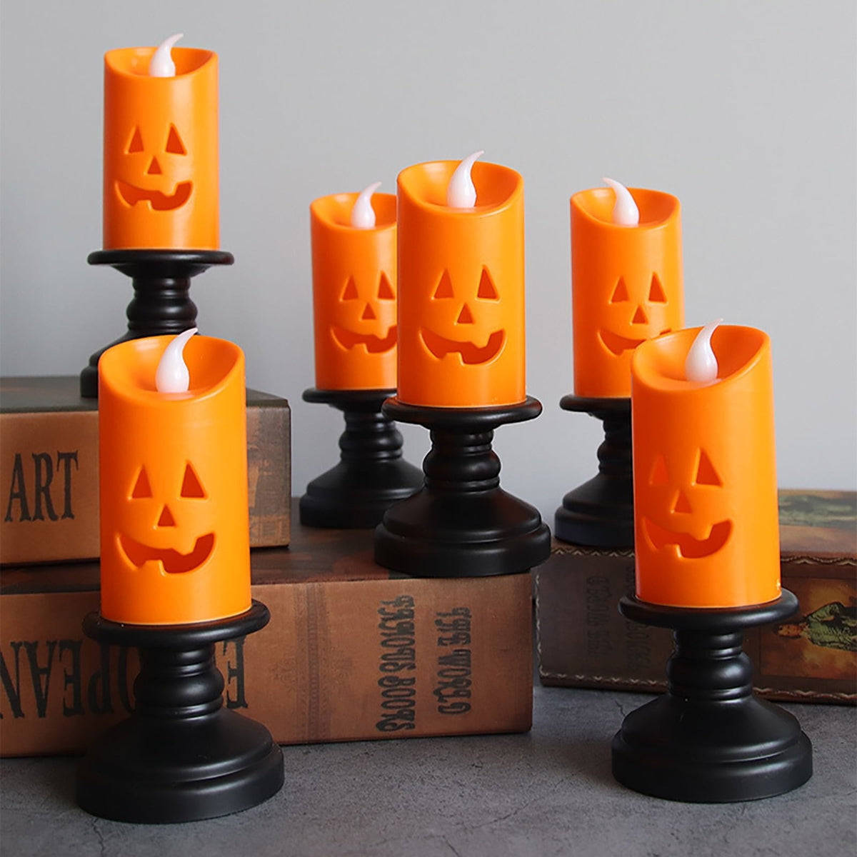LED Pompoen Licht Elektrisch op Batterij Halloween Sfeerlicht Veilig Zonder Vlam voor Kinderen Herfst Decoratie | Sulvida