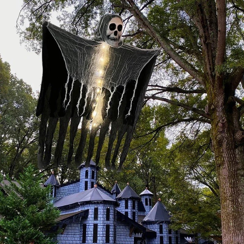 LED Schedel Hangende Decoratie Verlicht Halloween Decoratie Buiten Binnen Griezelige Sfeerverlichting | Sulvida