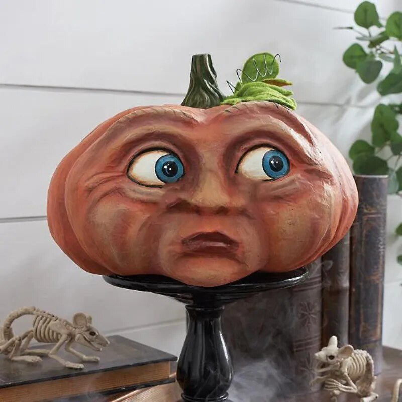 Decoratieve Pompoenfiguur Buitendecoratie Hars Tuindecoratie Grappig Halloween Decoratie Feestartikelen | Sulvida