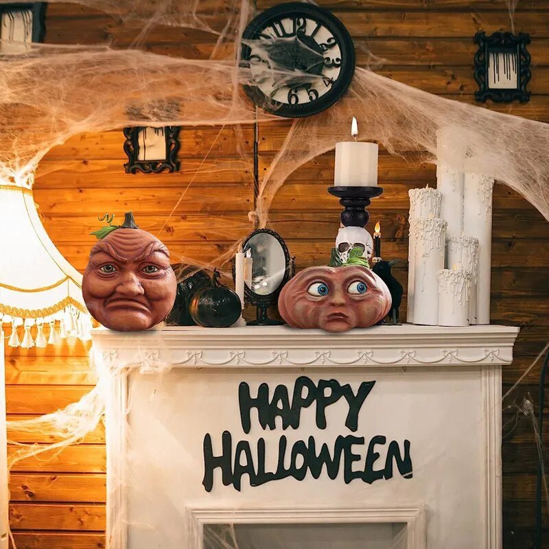Decoratieve Pompoenfiguur Buitendecoratie Hars Tuindecoratie Grappig Halloween Decoratie Feestartikelen | Sulvida