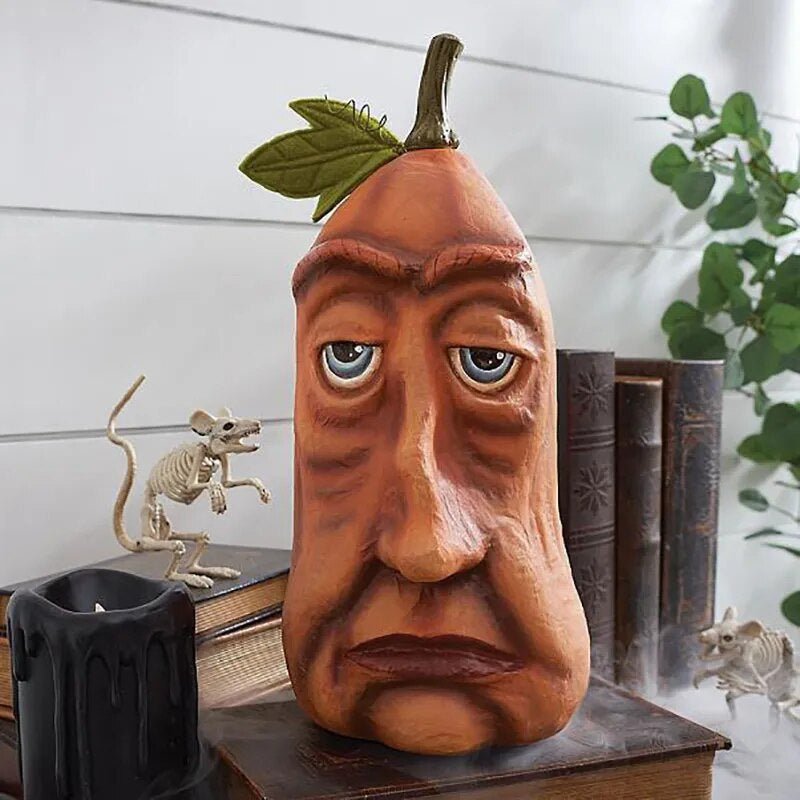 Decoratieve Pompoenfiguur Buitendecoratie Hars Tuindecoratie Grappig Halloween Decoratie Feestartikelen | Sulvida