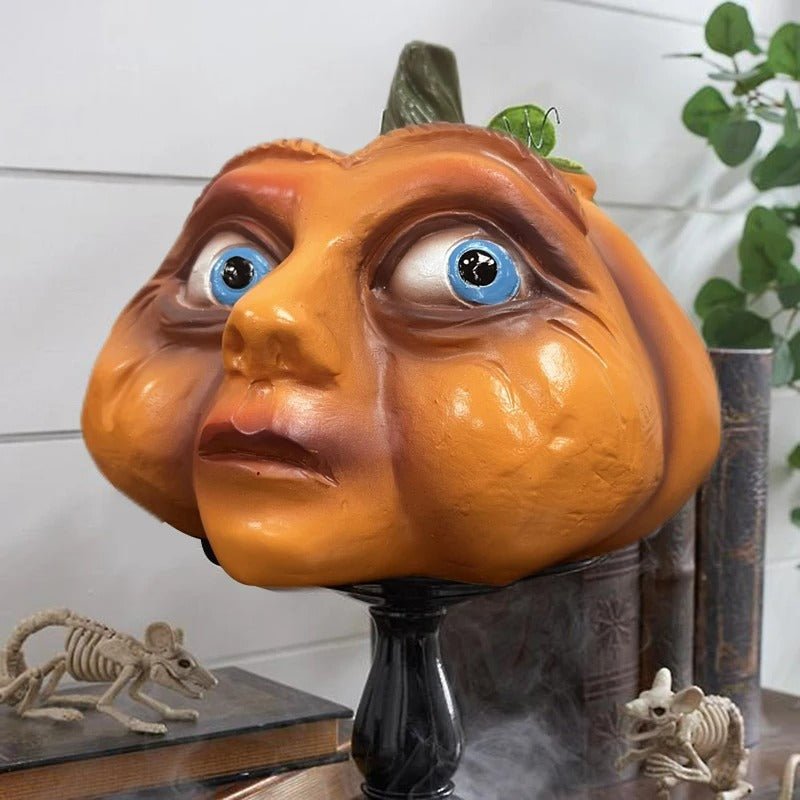 Pompoenkop Tuindecoratie met Spookachtig Design voor Buiten Tuin Binnenplaats Halloween Sfeer Decoratie | Sulvida