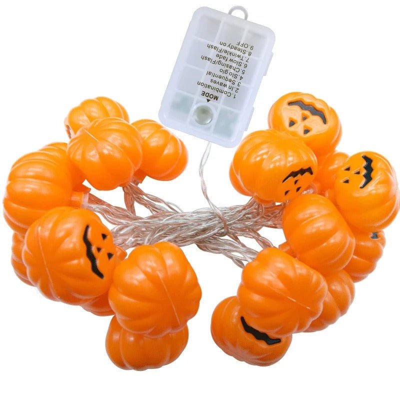 LED Pompoenslinger met 10 of 20 Lichtjes Binnen Buiten Decoratie Feestverlichting Herfst Halloween Sfeer | Sulvida
