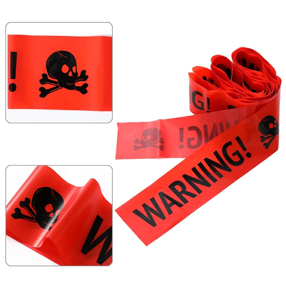Afzetlint Halloween Decoratie 5 Meter – Griezelversiering Waarschuwingstape Feest Horror Party Thema | Sulvida