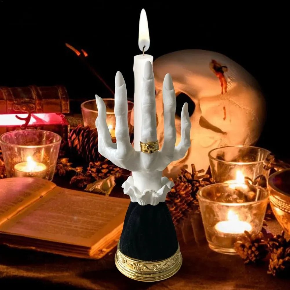Heksenhand Kandelaar met Spookachtige Vingers voor Griezelige Sfeer Decoratie Halloween Tafel Interieur | Sulvida