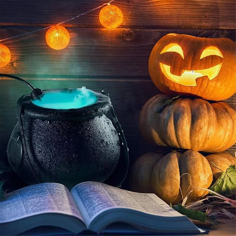 Heksenketel Lamp met Mist & LED Verlichting – 12 Kleuren Nevelmaker Halloween Sfeerverlichting Decoratie | Sulvida