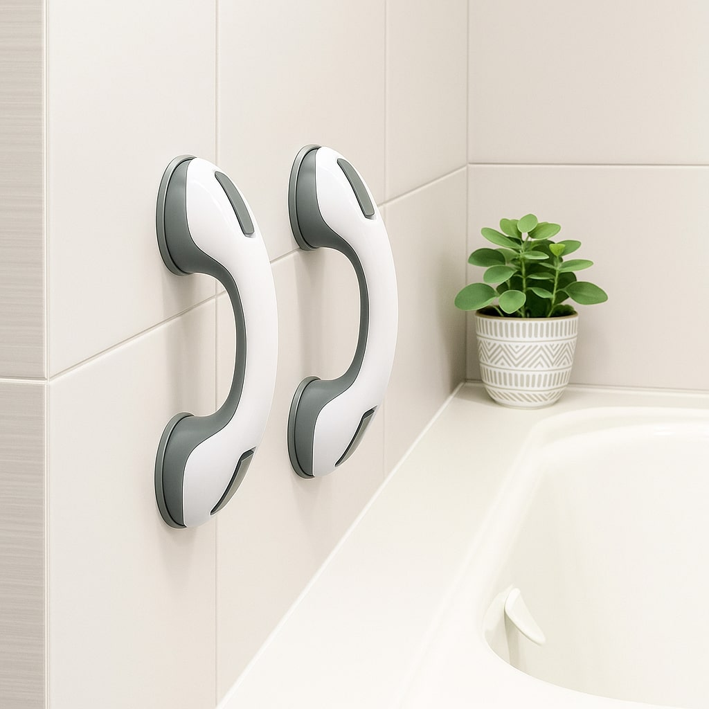 Veiligheidsgreep met zuignap voor douche bad en toilet stevig steungrijpbaar antislip badkamer hulpmiddel | Sulvida