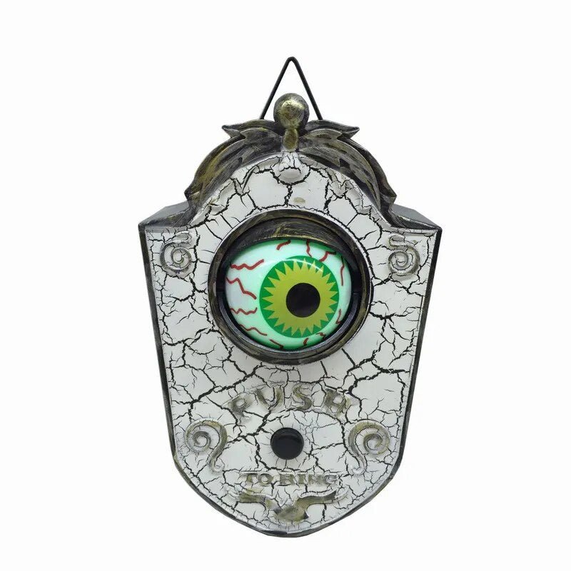 Halloween Deurplaque met Sprekend Oog en Geluid voor Griezelige Ontvangst Decoratie Halloweenfeest Horror | Sulvida