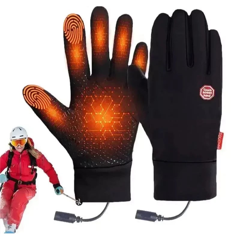 Verwarmbare Winterhandschoenen Touchscreen Antislip Waterdicht Oplaadbaar Skiën Wandelen Heren Dames | Sulvida