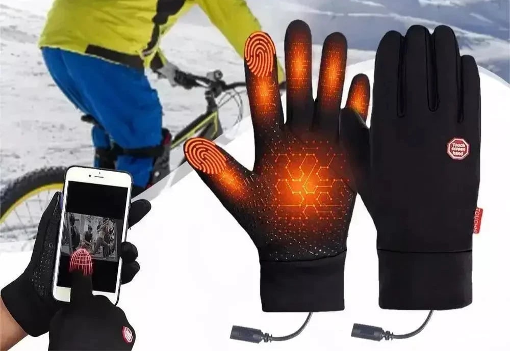Verwarmbare Winterhandschoenen Touchscreen Antislip Waterdicht Oplaadbaar Skiën Wandelen Heren Dames | Sulvida