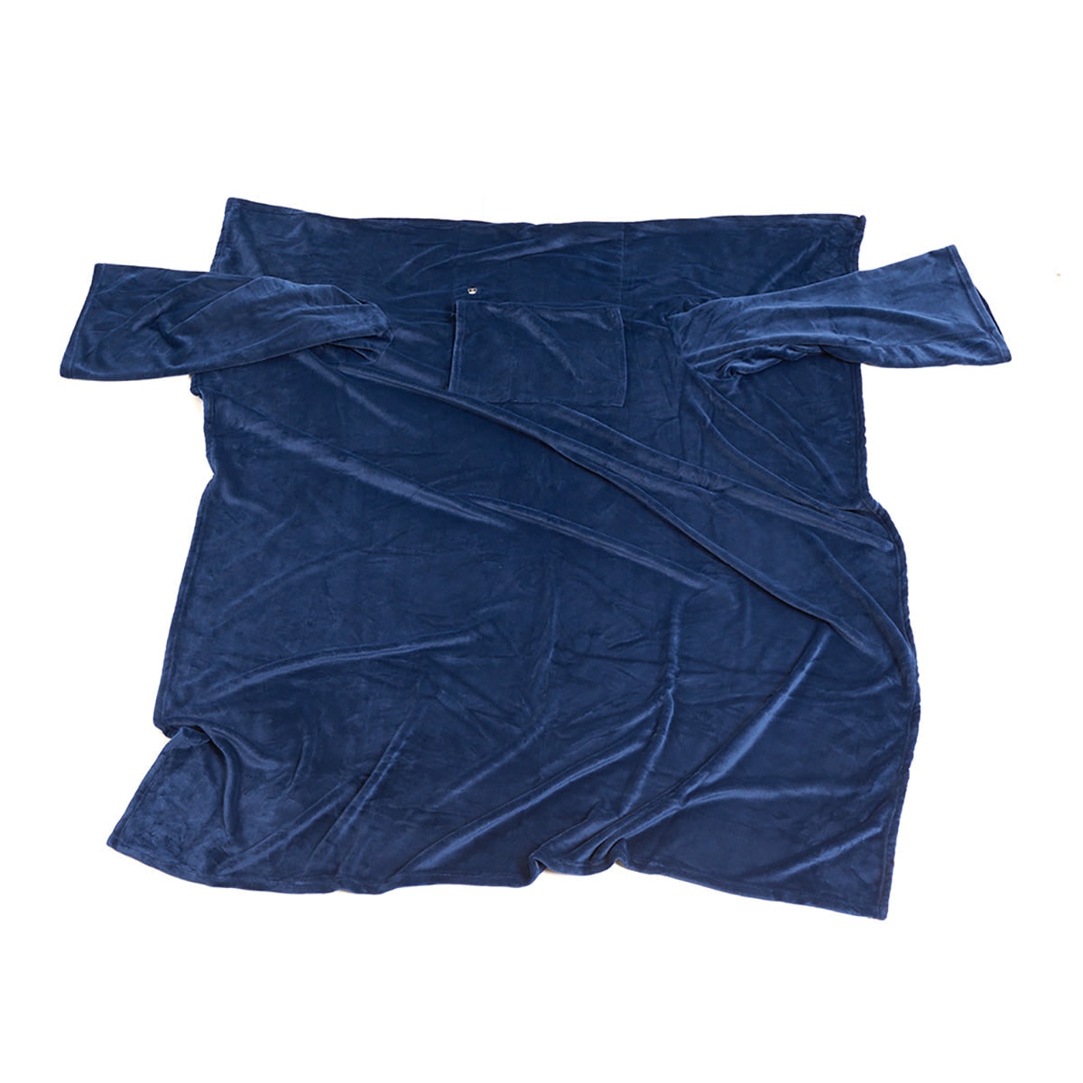 Verwarmde Deken met Mouwen en Borstverwarmingspaneel Fleece Draagbaar Warmtedeken Grijs Comfortabel Slaapdeken | Sulvida