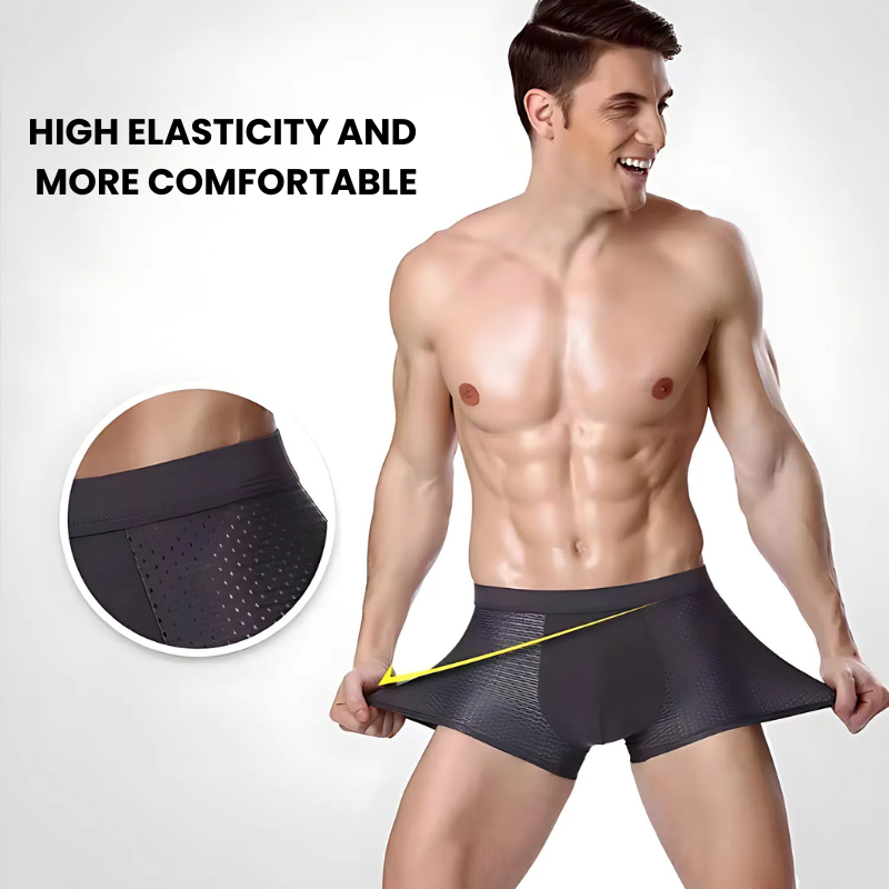 Bamboe Boxershorts Heren Set van 4 Stuks Ademend Comfort Elastische Band Zachte Pasvorm Dagelijks Ondergoed | Sulvida