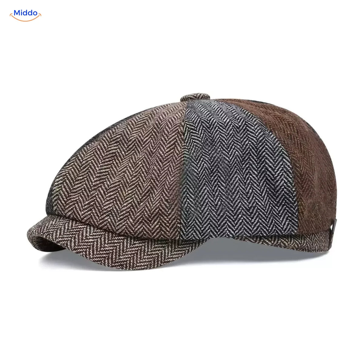 Klassieke achtpanelen flatcap retro stijl jaren '20 heren dames vintage katoenen pet modeaccessoire gatsby | Sulvida