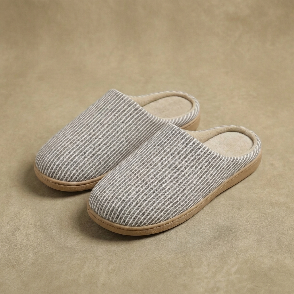 Katoenen Pantoffels voor Thuis met EVA Voetbed – Antislip Huisslippers Indoor Comfortabel Dames & Heren | Sulvida