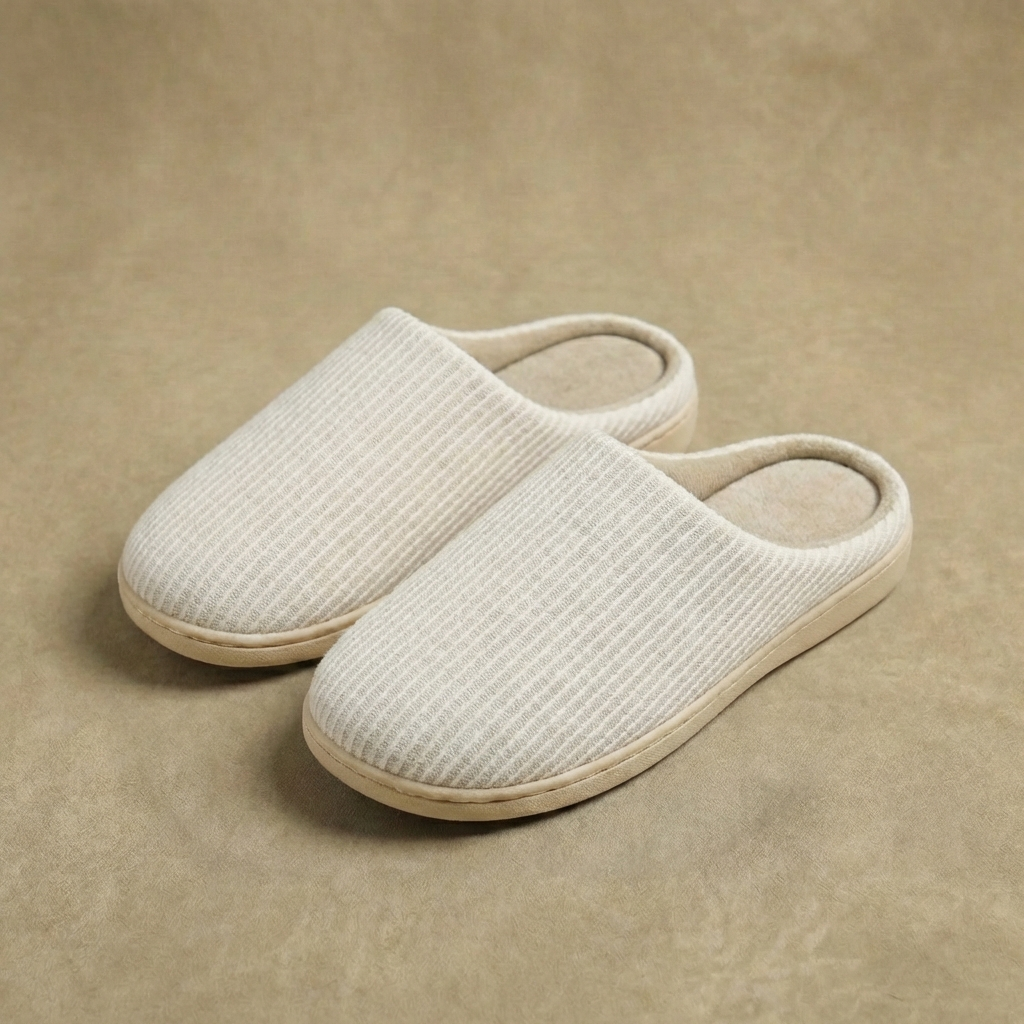 Katoenen Pantoffels voor Thuis met EVA Voetbed – Antislip Huisslippers Indoor Comfortabel Dames & Heren | Sulvida